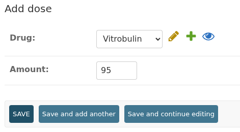 Adding new entries to the Doses table